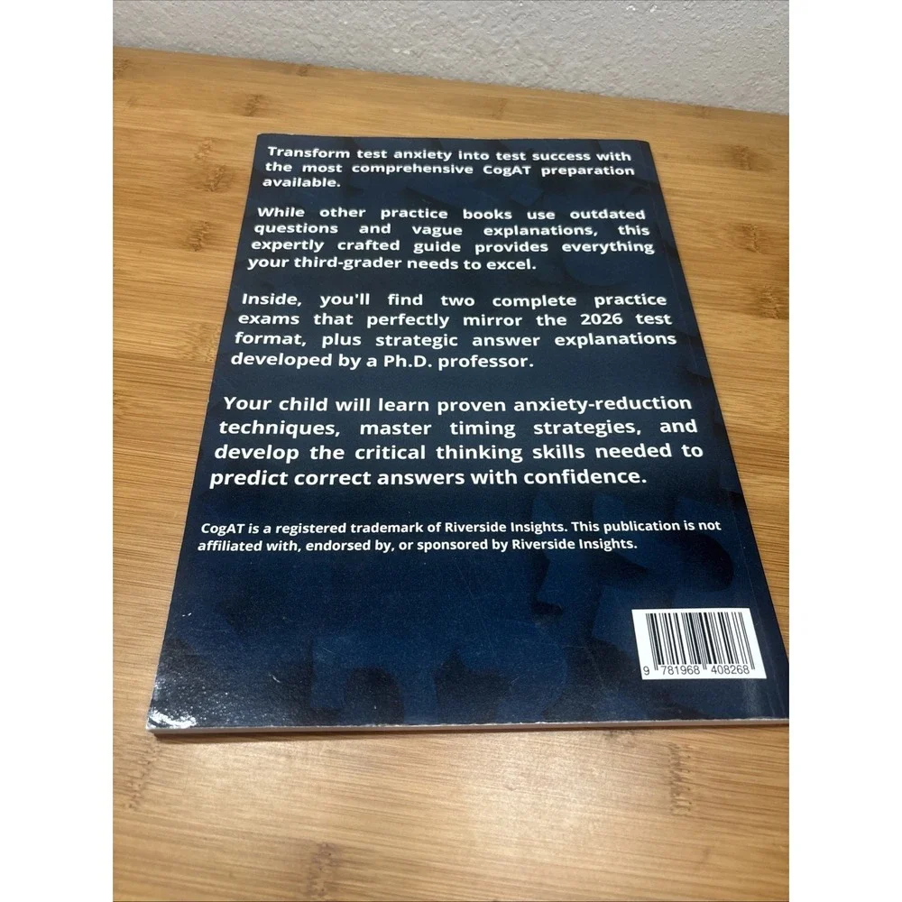 COGAT Test Prep Grade 3 Level 9: Gifted And Talented Test Prep, 2026 Edition NEW